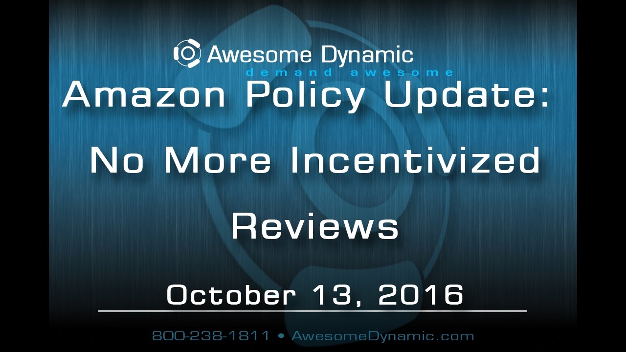 Amazon Policy Update: No More Incentivized Reviews