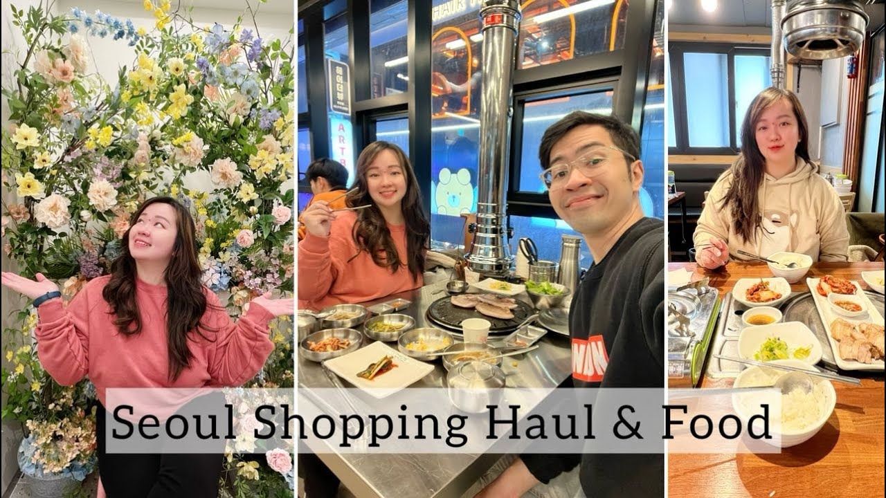 Seoul Shopping Haul & Food - Hong Dae & Myeong Dong | BooJooAdventures