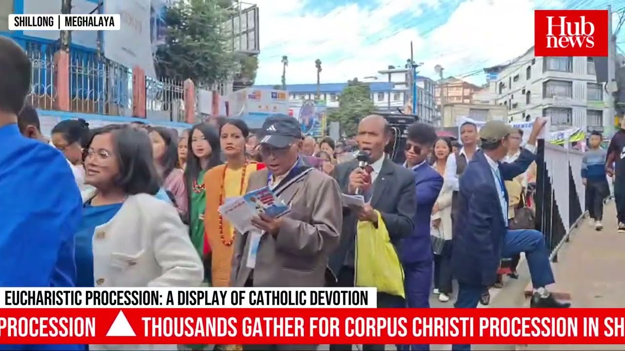 Catholic faithful unite in Shillong for Sacred Eucharistic Procession