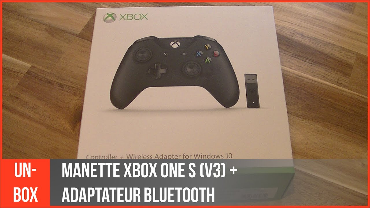 Manette XBOX ONE + ADAPTATEUR BLUETOOTH : la présentation