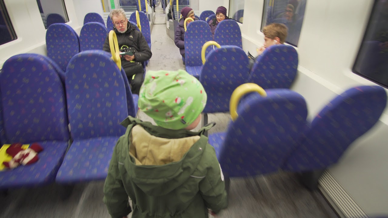 Sweden, Stockholm, subway and train ride from Hötorget to Handen, 6X escalator