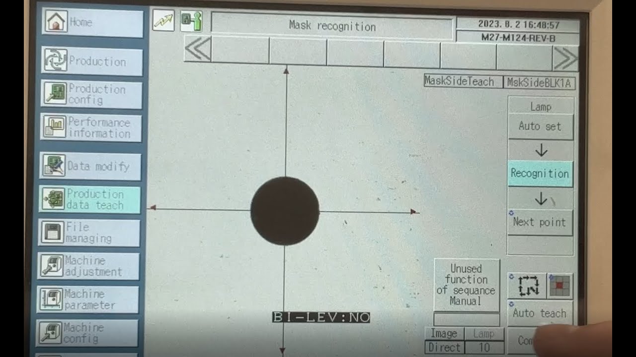 STENCIL PRINTER PROGRAMMING - PANASONIC SPG - FOR A REWORK BOARD