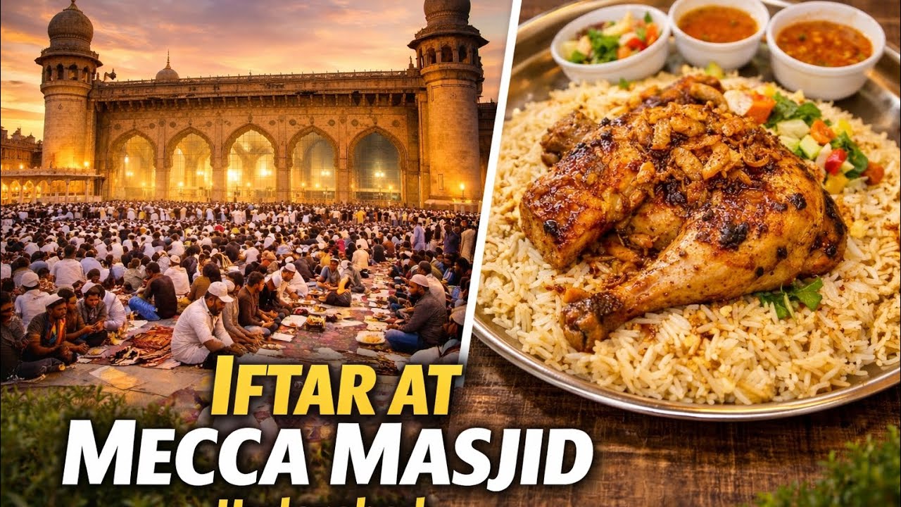 Beautiful Ramadan Evening at Mecca Masjid Hyderabad | Iftar Vlog,