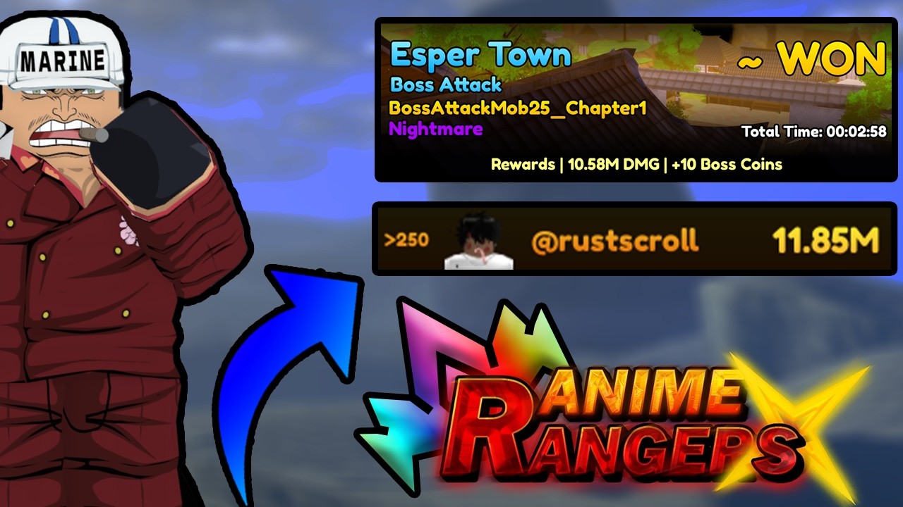 THE *BEST* 12 MIL+ DAMAGE TEAM FOR BOSS ATTACK!!! ANIME RE-RANGERS X!!!