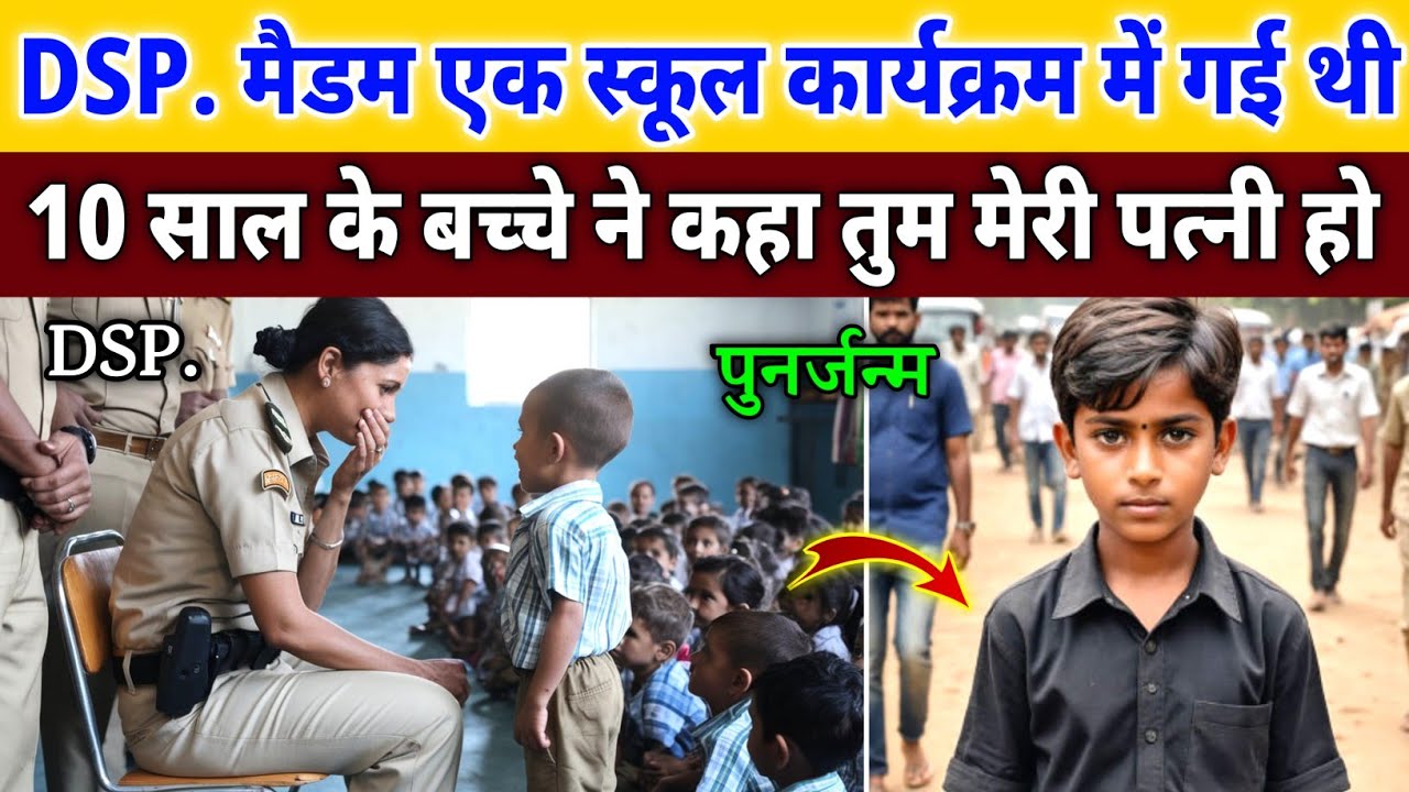 DSP. मैडम एक स्कूल कार्यक्रम में गई थी, 10 साल के बच्चे ने कहा तुम मेरी पत्नी हो फिर जो हुआ...