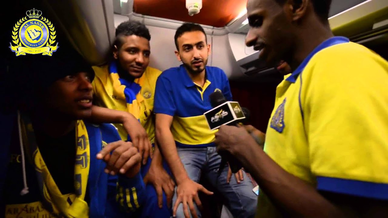 كواليس احتفالات نجوم نادي النصر السعودي في الباص بعد التتويج ببطولة دوري جميل للمحترفين 2013/14