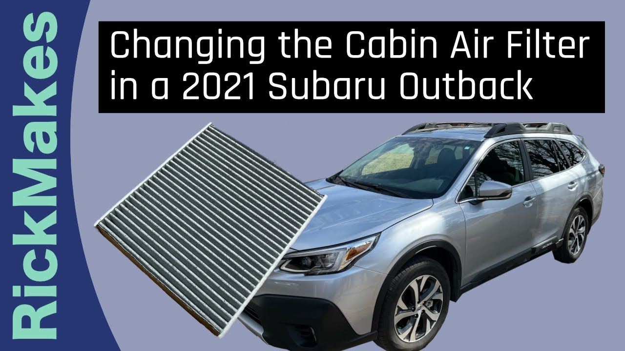 Замена салонного фильтра в Subaru Outback 2021 года