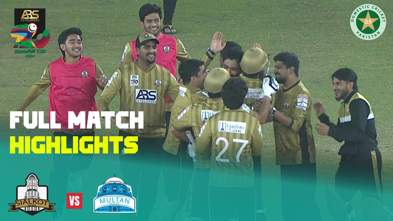 Full Match HighLights | Sialkot vs Multan | Match 20 | ABS Developers National T20 Cup 2026 | MZA1T
