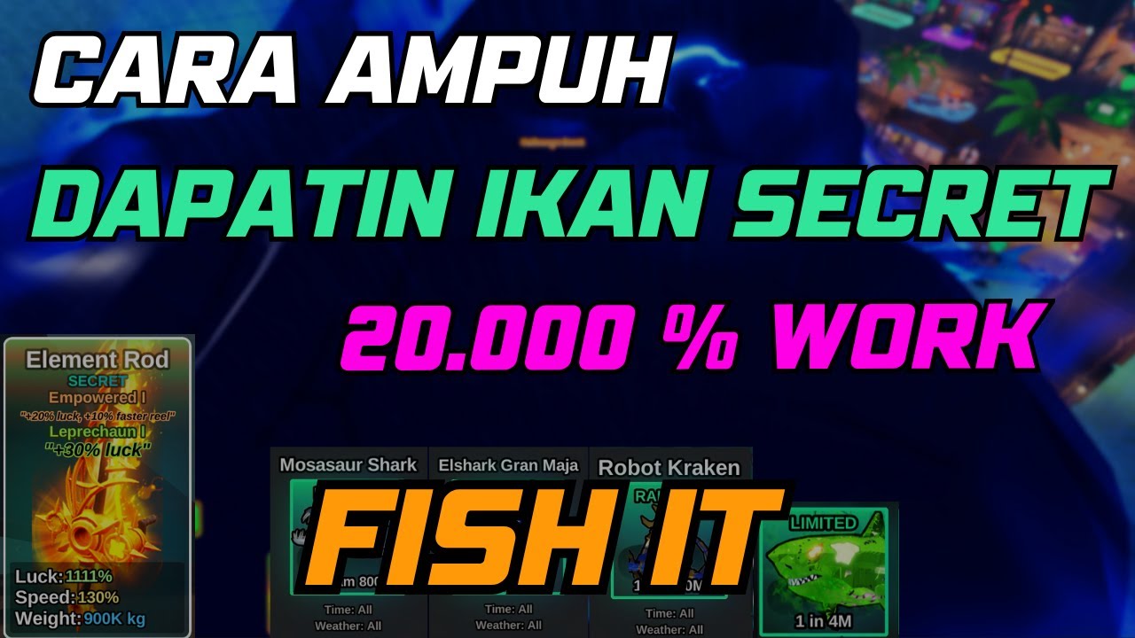 CARA DAPATIN IKAN SECRET DI FISH IT PAKAI CARA INI TERBUKTI AMPUH 20.000 % WORK #fishit #roblox