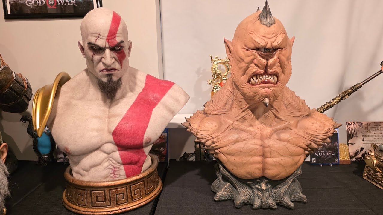 Bluebox Hyper Kratos GOW 3 Life Size Bust Review 