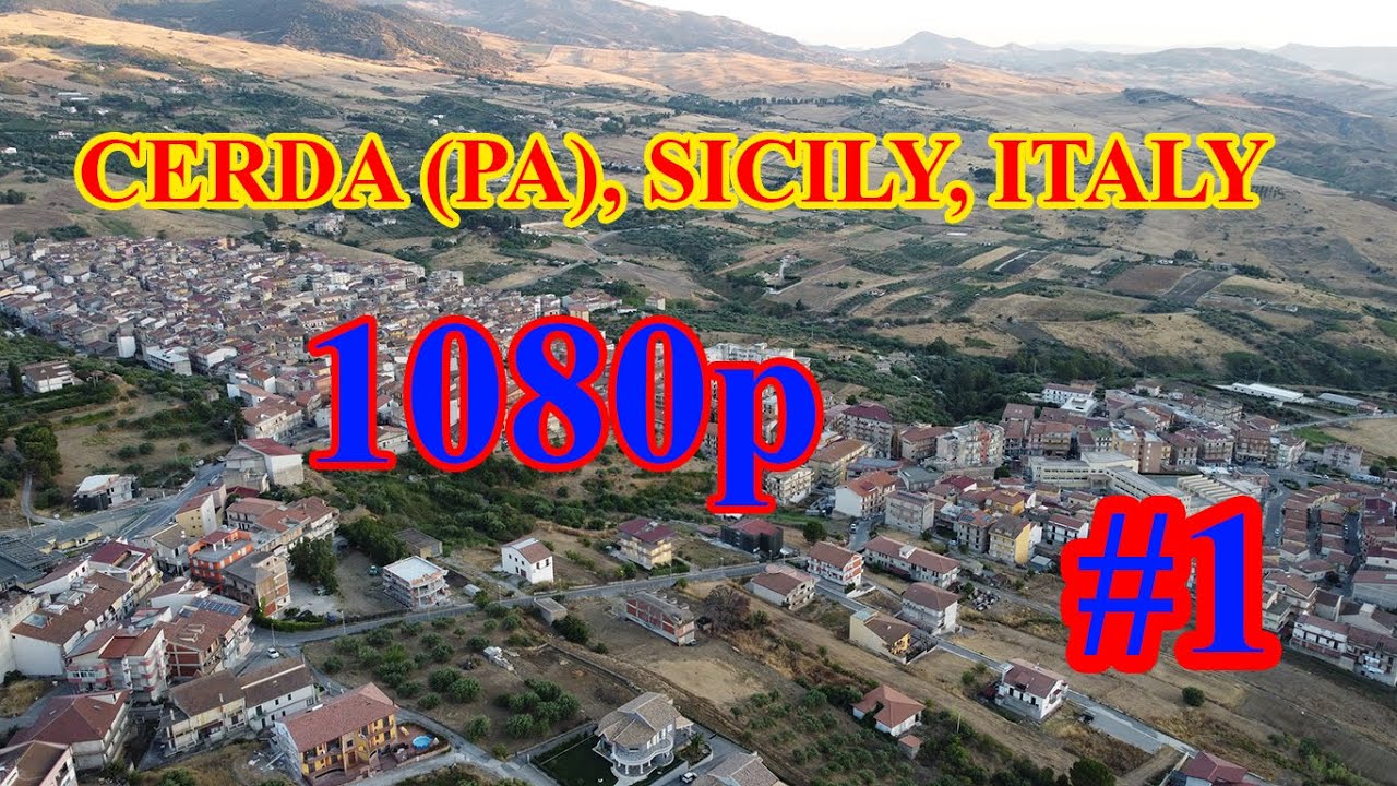 CERDA (PA), SICILY, ITALY Amazing drone footage (1080p)