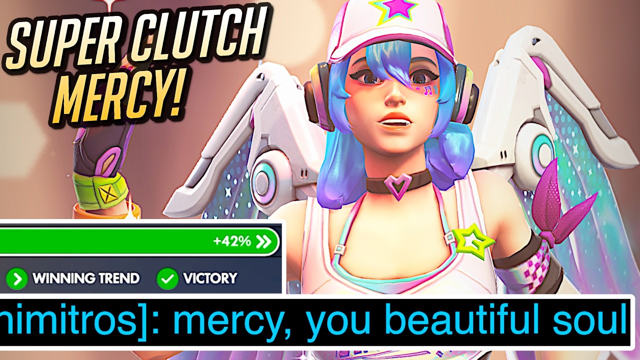 ⭐️ Super Clutch Level 650 Mercy Saves! ⭐️ Huge Winning Streak! - Overwatch