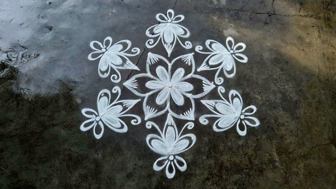 #Friday rangoli designs (7-4)/#daily rangoli/#Apartment rangoli for beginners/#Beautiful rangoli 