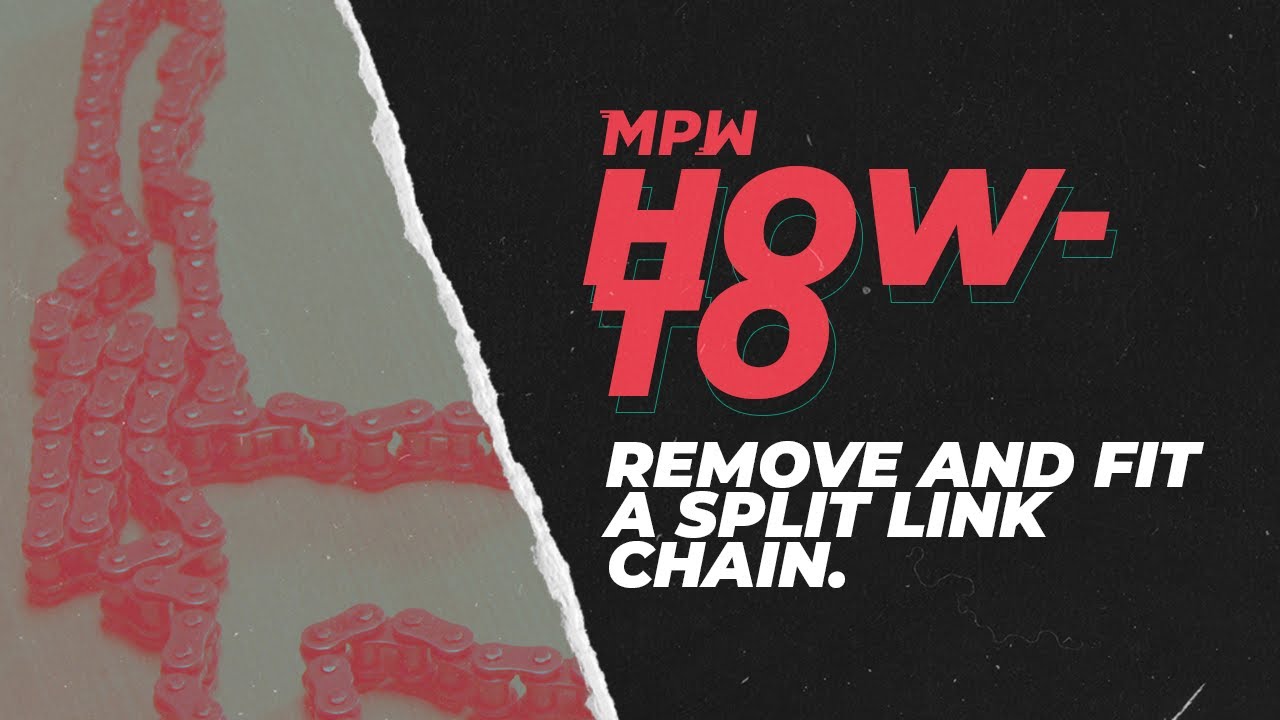 How to Remove and Fit a Split link Motorbike Chain