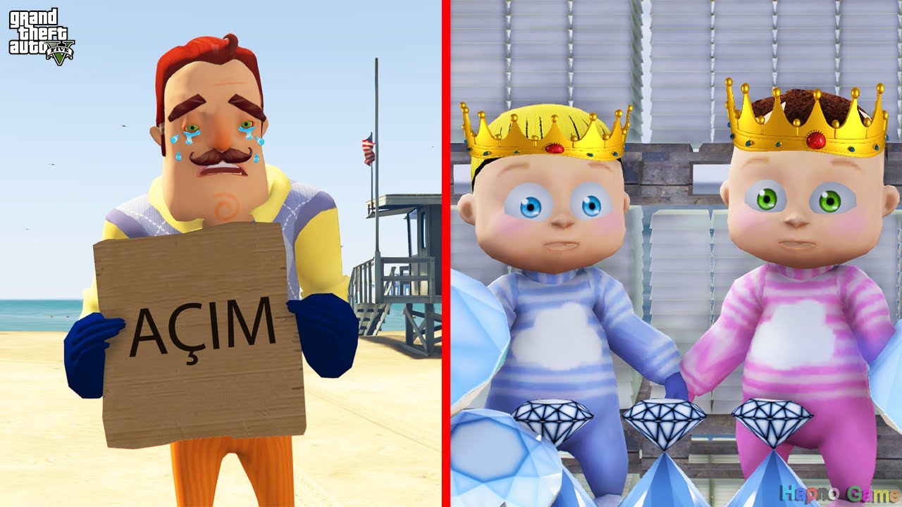 Fakir Hello Neighbor Zengin Troll Kardeşler Scary Teacher GTA 5 Serisi