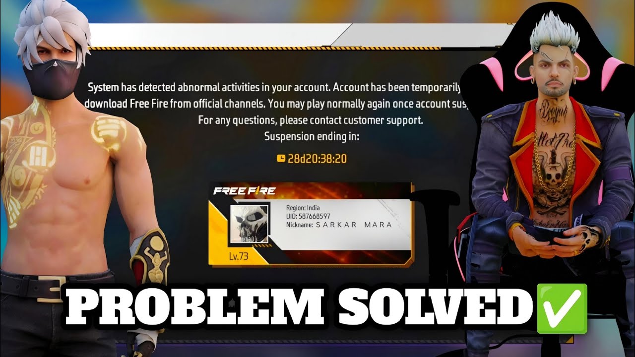 how to recover free fire suspended id | free fire me suspended id ko kaise unban kare | 🔥✅