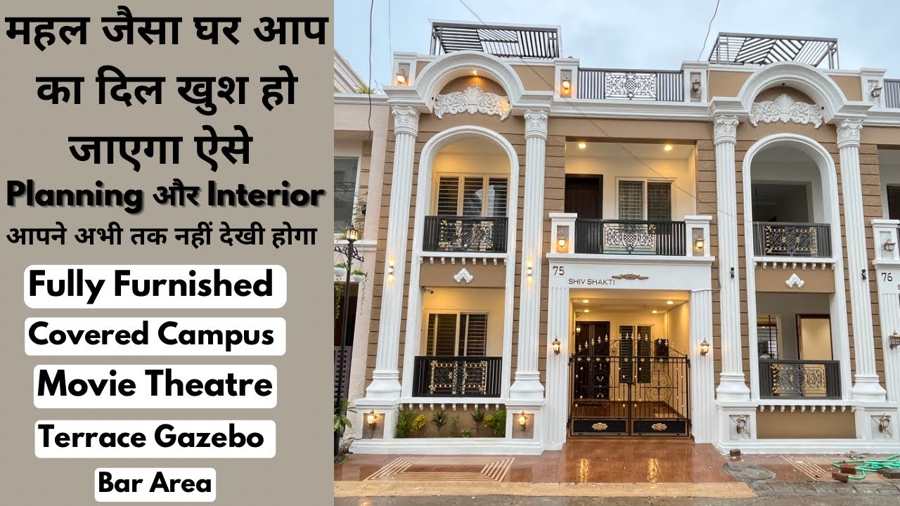VN65 | 4 BHK Ultra Luxury Fully Furnished Villa with Modern Architectural Design For Sale In Indore