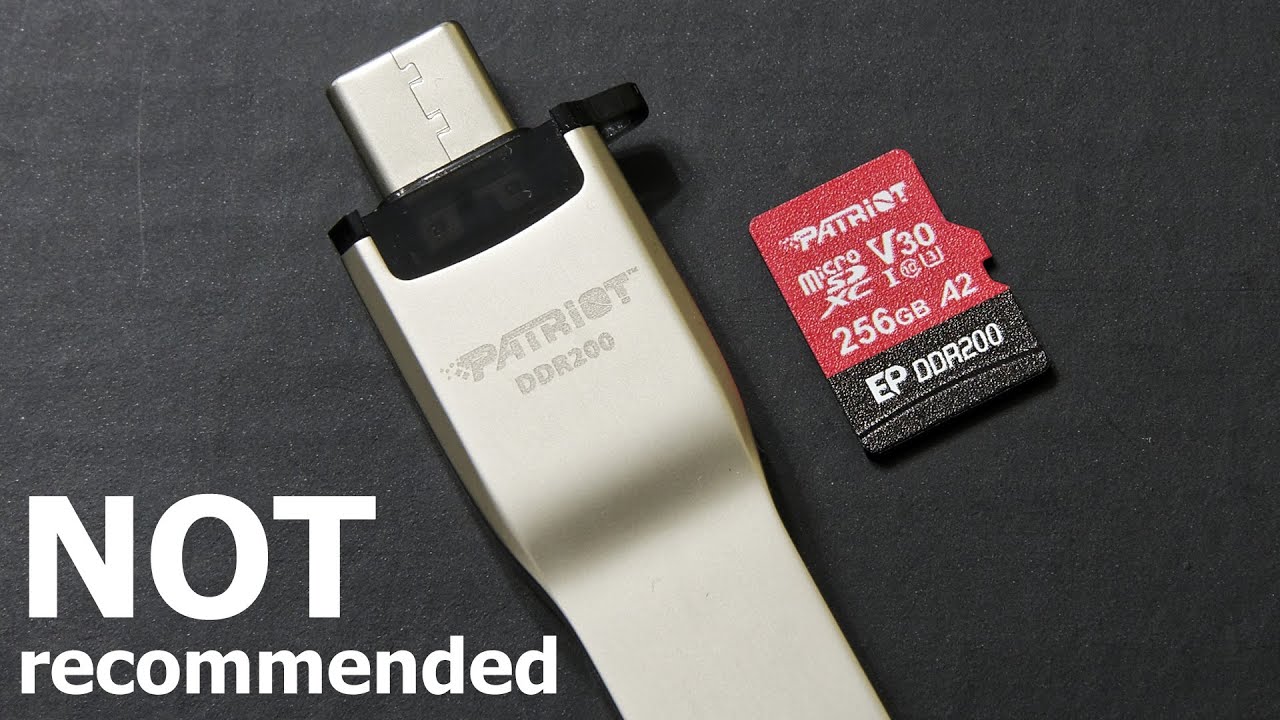 TEST Patriot EP DDR200 microSDXC UHS-I A2 160/120 MB/s z czytnikiem USB A+C review
