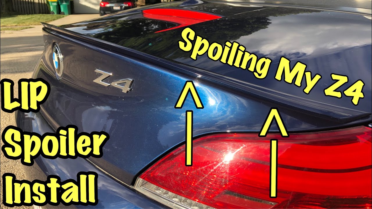 BMW Z4 Trunk Lip Spoiler Install - Works on ANY Car