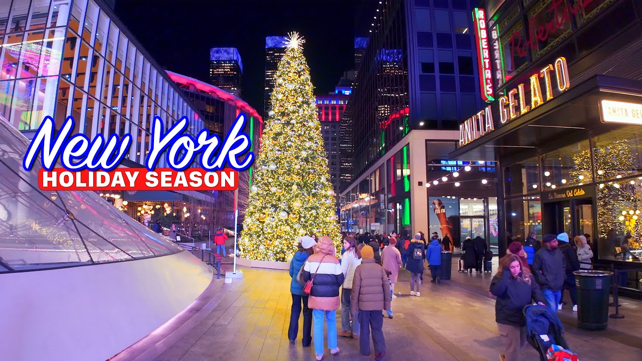 New York at Night in 4K🗽 Walking in Manhattan