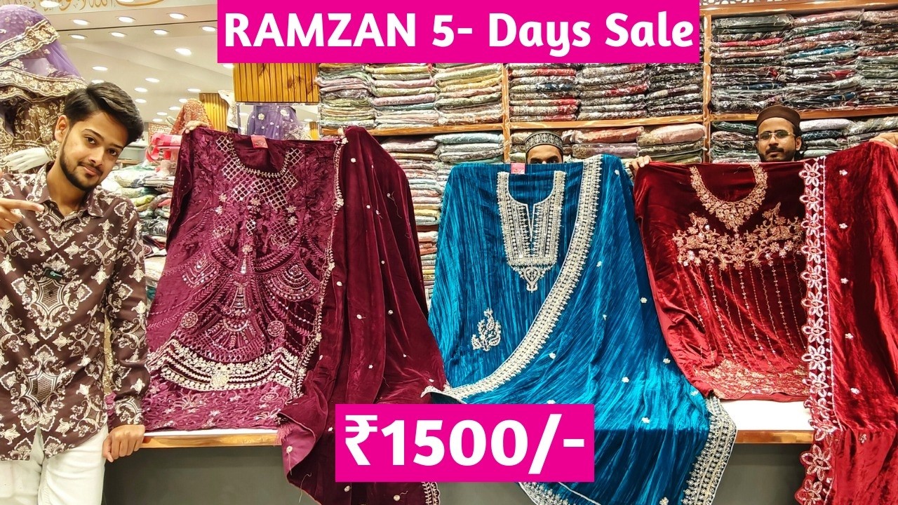 RAMZAN 5- Days Sale ₹ 1500 Bridal Readymades Heavy Stone Work Pakistani Suits & Dresses
