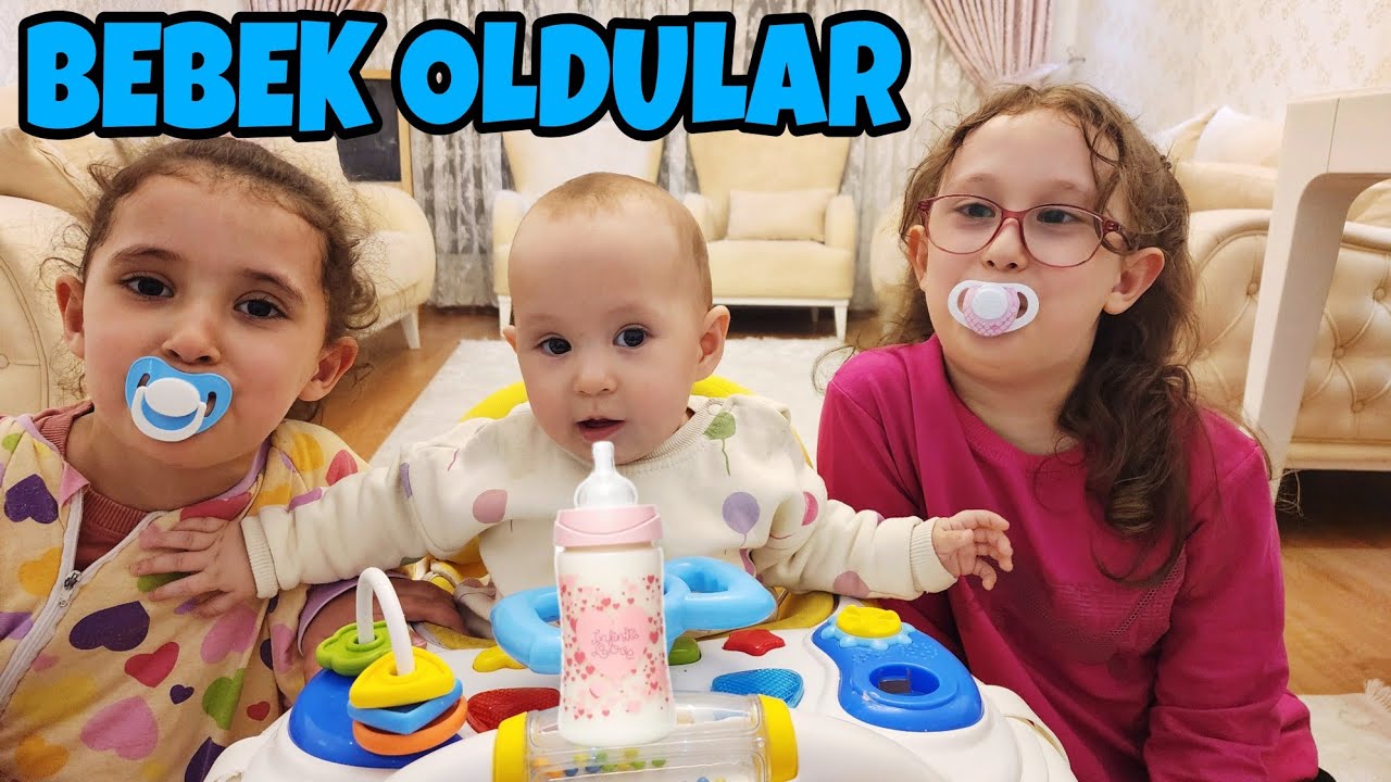BAHAR VE BANU ALYA KARDEŞLERİ ASEL MİRA GİBİ KÜÇÜKLÜĞÜNE DÖNDÜ BAKICILIK YAPTIM !!