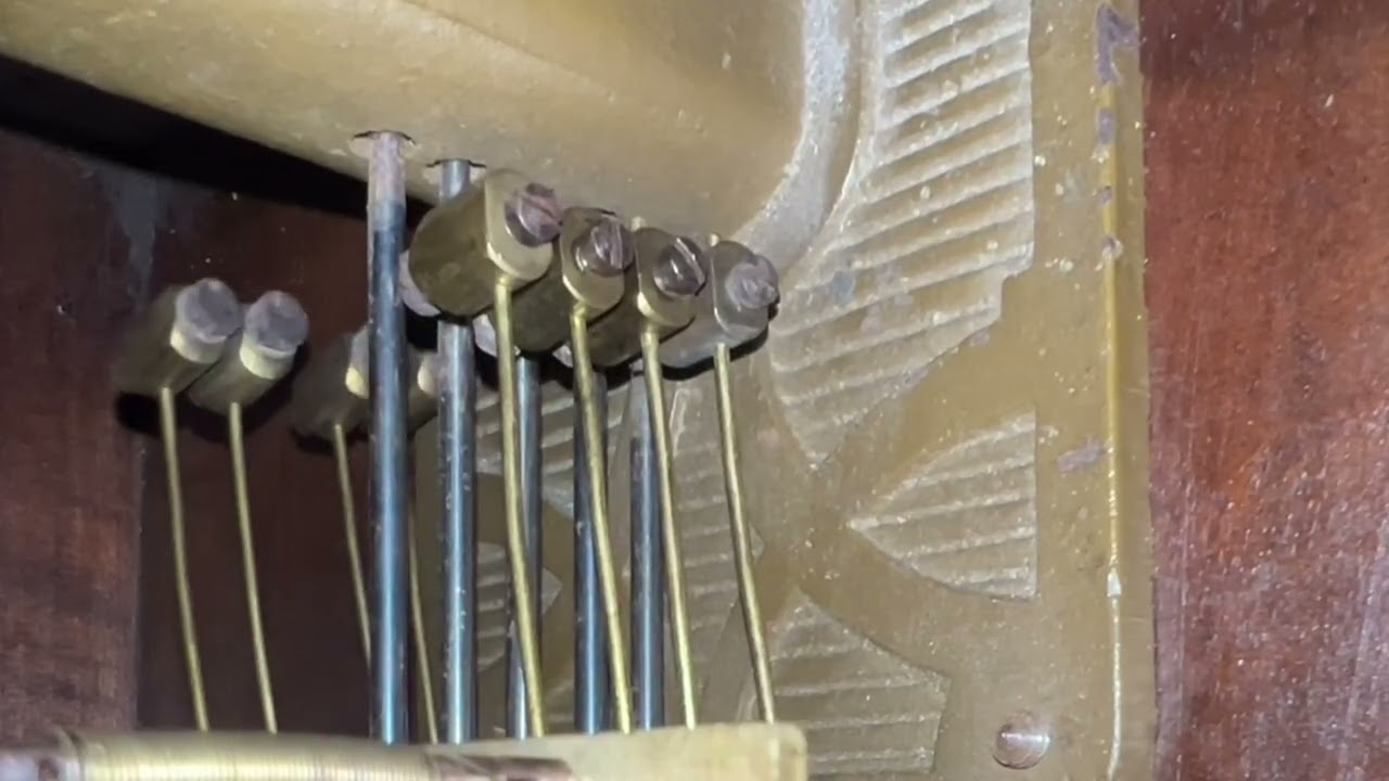 200 year old clock bell chime. #chime #oldclocks #trending #bell #antiqueclock 