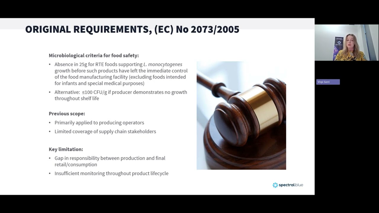 Spectral Blue MWHI® Webinar - Tackling Listeria - Regulatory update and success stories, June 2025