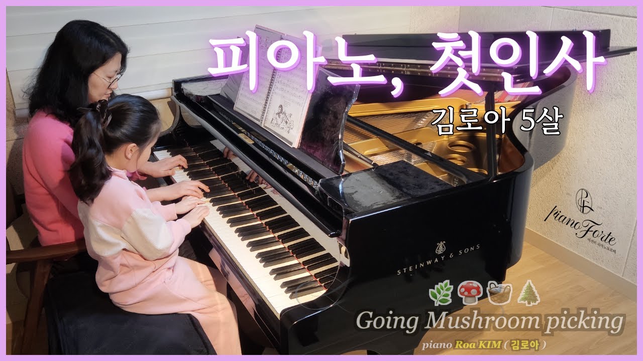 5л⋆김로아⋆🌱 🍄버섯을 찾아서 🧸작은 곰인형 🎹스케일 왈츠 🦉작은 부엉이 | Mushroom, Teddy Bear, Scale Waltz, Little Owl