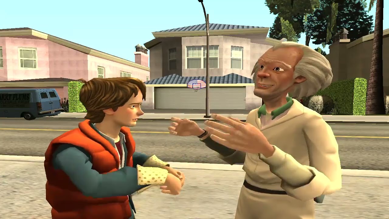 GTA SA Back to the Future Recreation | 1985 to 2015