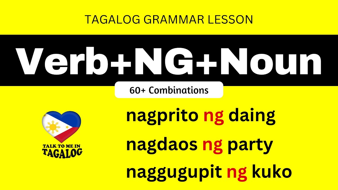60 Common Tagalog Verb + Noun Combinations | Essential Filipino Language Lesson