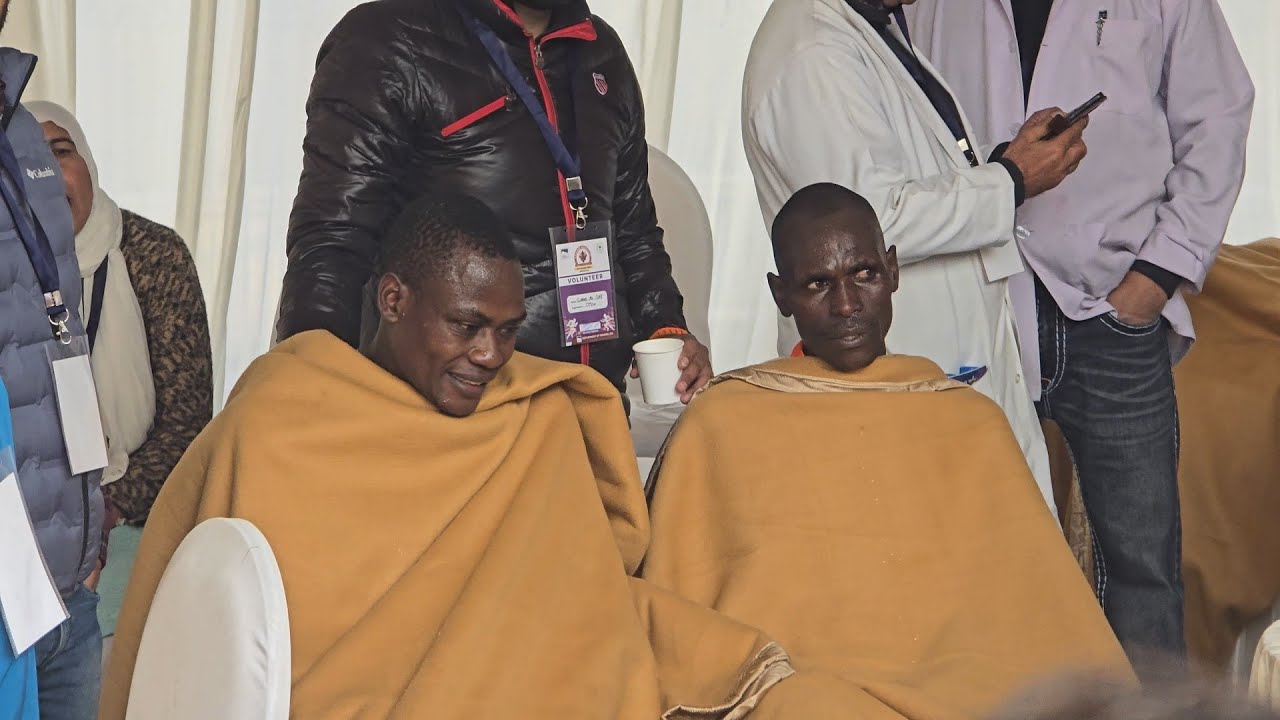Four African Athletes concludes 42 Km Kashmir Marathon in Srinagar.