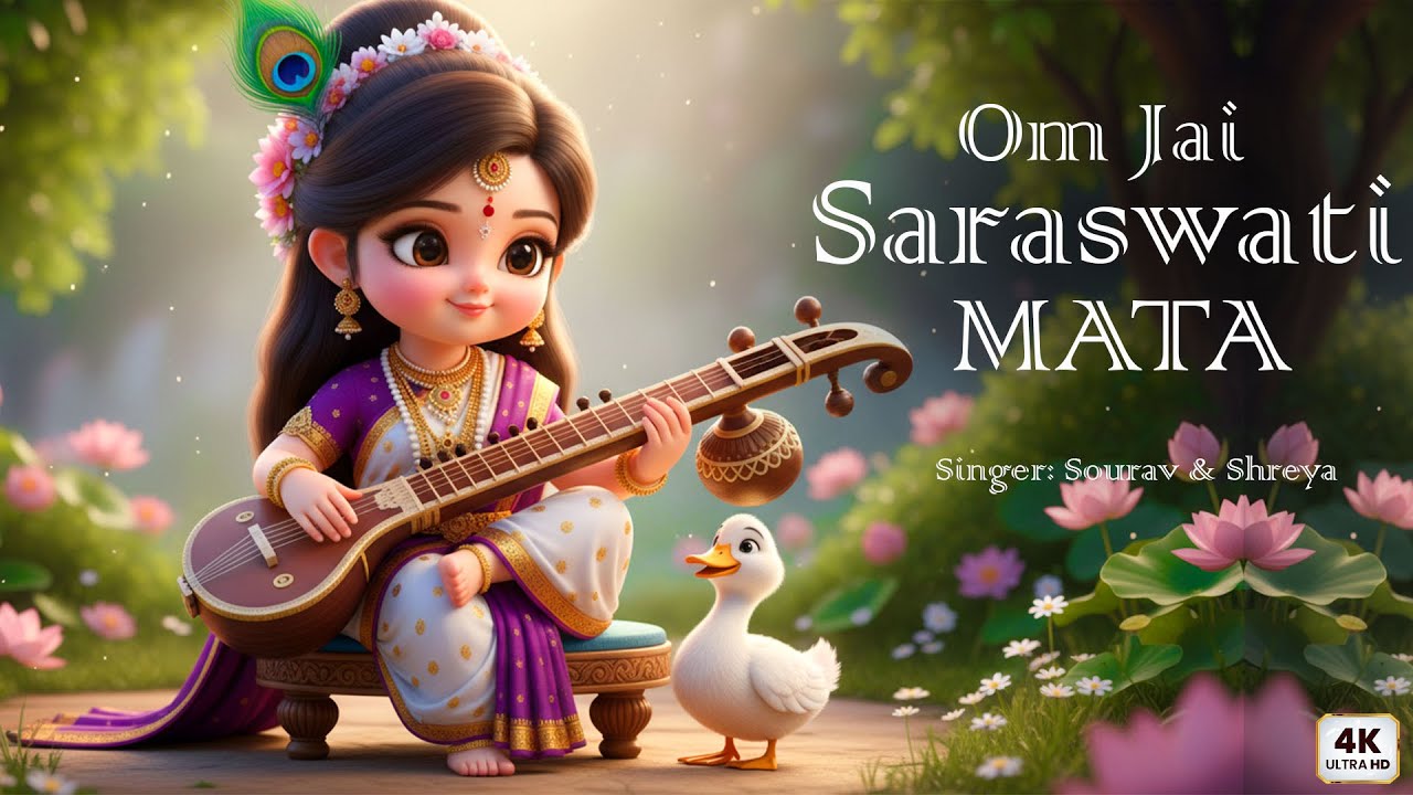 Om Jai Saraswati Mata Aarti | ॐ जय सरस्वती माता | Saraswati Mantra for Students | Devotional Song