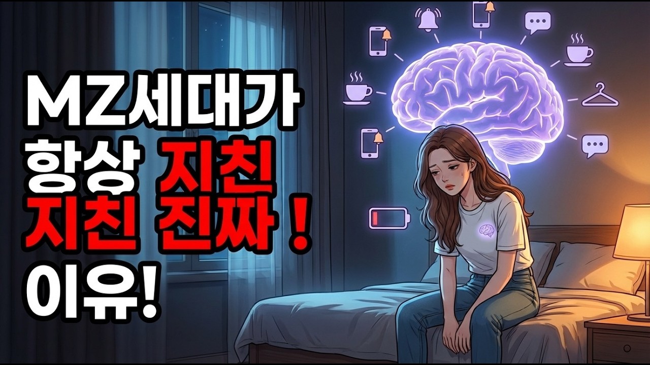 MZ세대가 매일 지쳐 있는 진짜 이유, 게을러서가 아닙니다