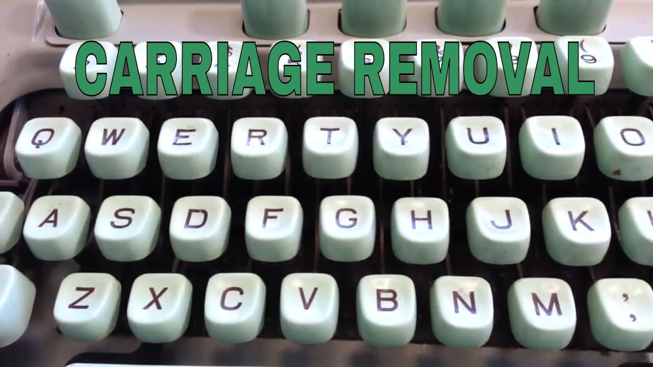 Hermes 3000 Carriage Case Shell Removal Typewriter Service Repair Draw Band Bypass