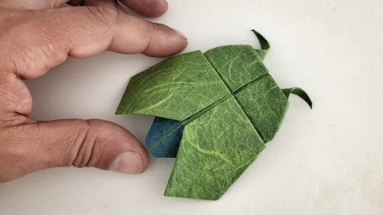 "SCARAB, SCARABEO" origami tutorial (easy). Created by ADRIANO MARIANI