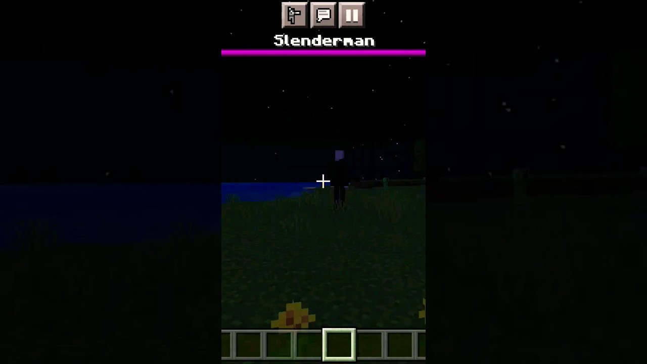 I found slender man 😱😱 in minecraft #shorts #shortsfeed #viral