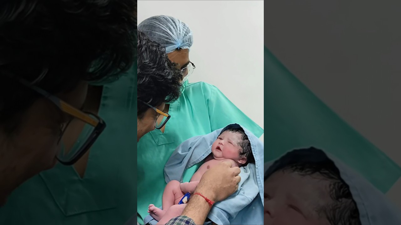 Newborn met her Father for the first time🧿❤️#newborn#baby #cutebaby #cute #shorts #tranding #love