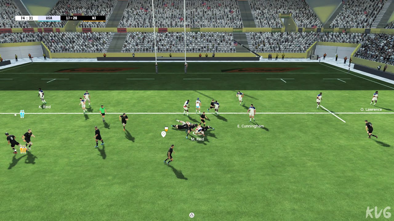 Rugby 22 - USA vs New Zealand (All Blacks) - Gameplay (PS5 UHD) [4K60FPS]