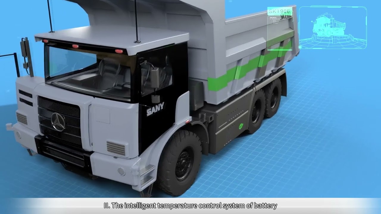 SANY PURE ELECTRIC MINING TRUCK(SKT90E) CAMION MINERO ELECTRICO