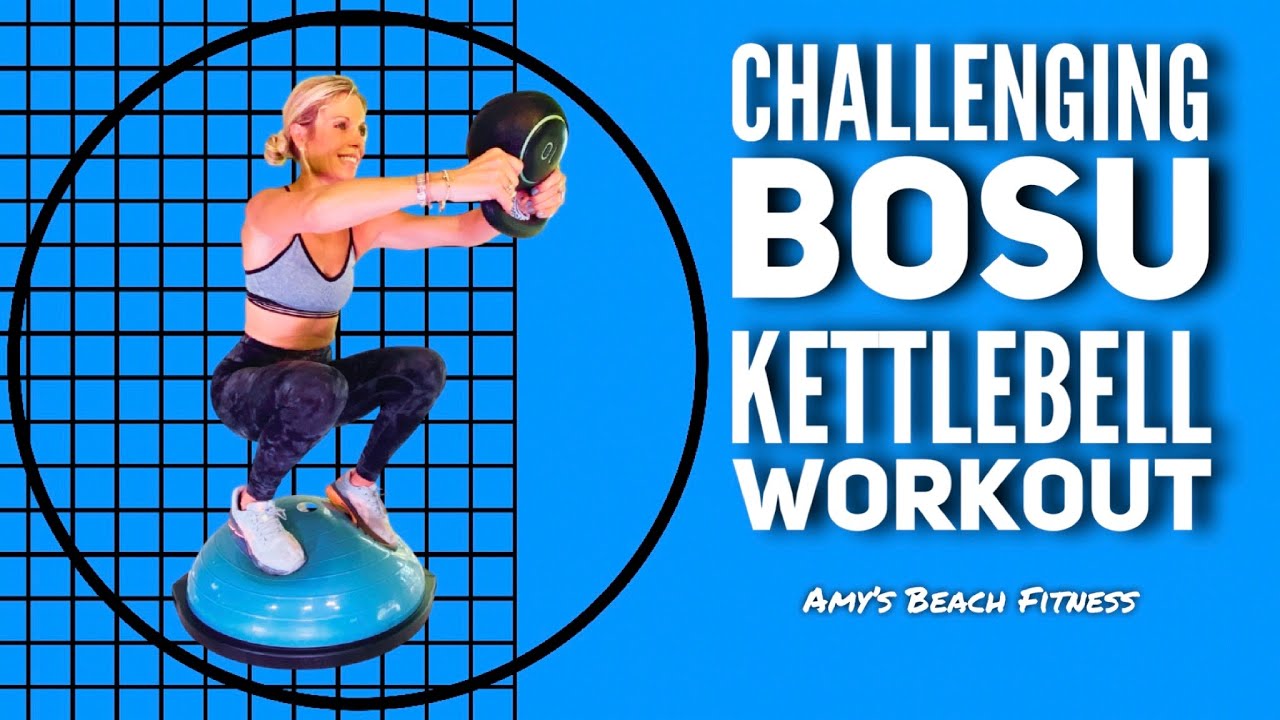 Challenging BOSU Kettlebell Workout at Home - 30 Minutes