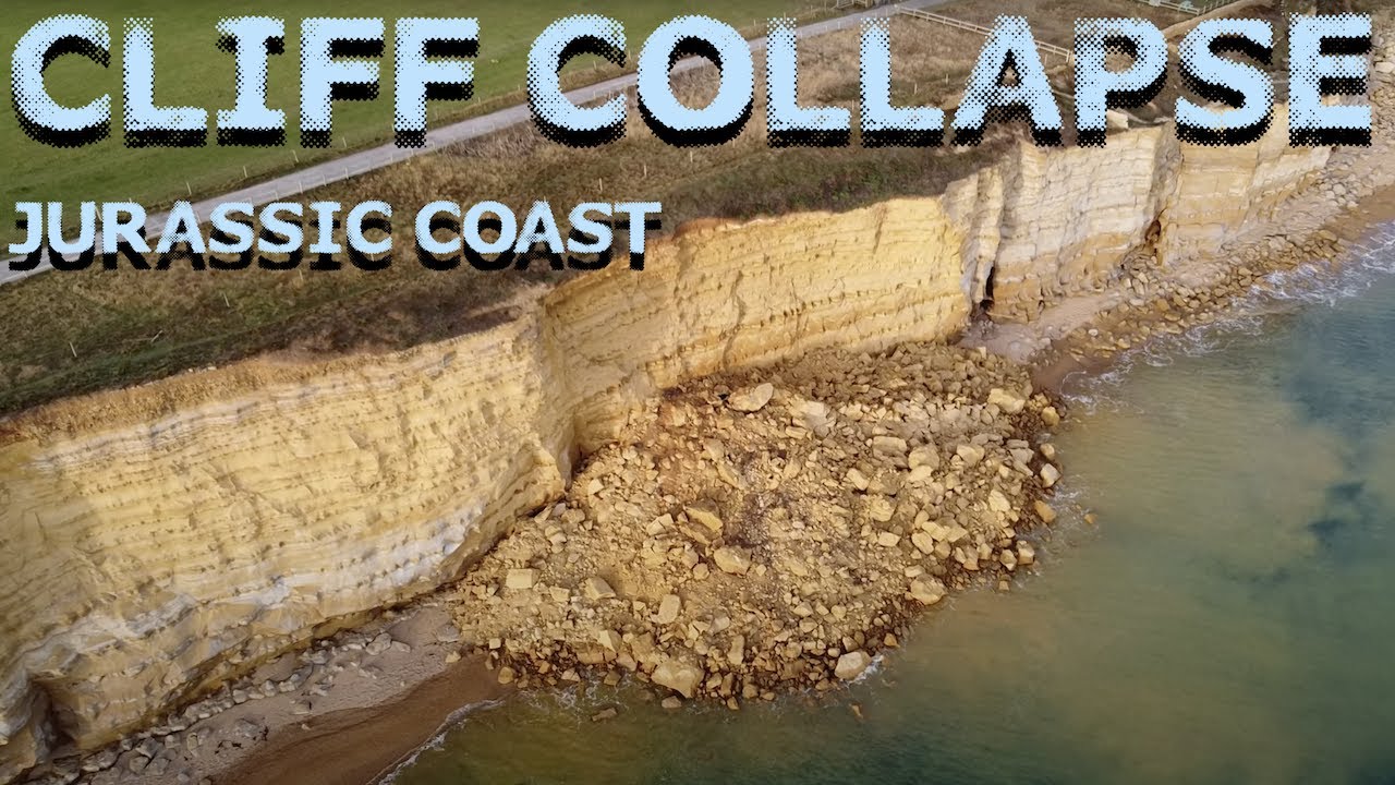 Cliff Collapse on the Jurassic Coast, Dorset Drone Explore