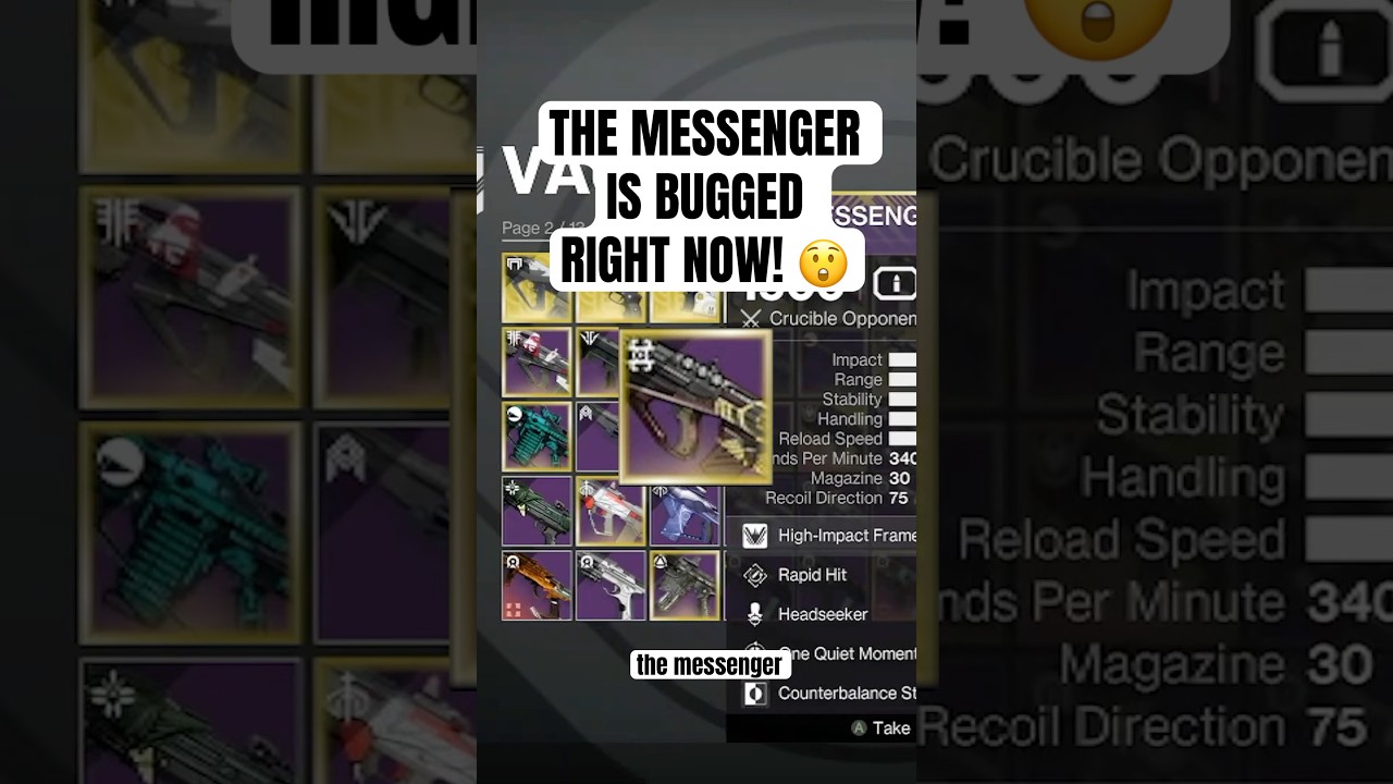 The Messenger is BUGGED Right Now! | Destiny 2 Edge of Fate