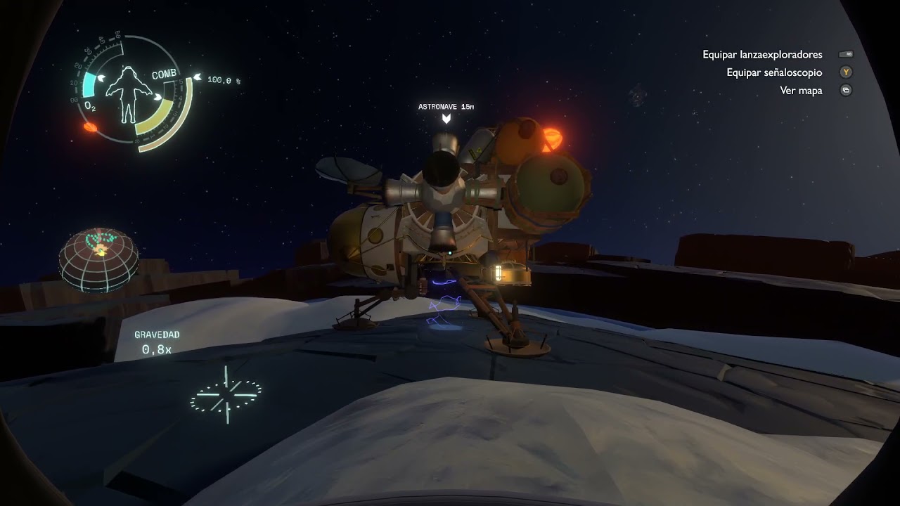 Outer Wilds ASMR (no Talking) Gameplay Relaxing and Music. Explore the Universe.