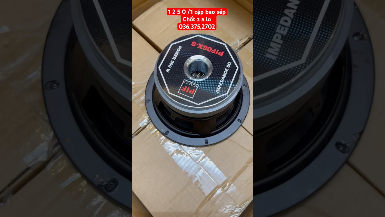 Si&ecirc;u phẩm vip loa bass 20 PIF, model : PIF08X-S, từ 140 coil 65, tiếng si&ecirc;u hay