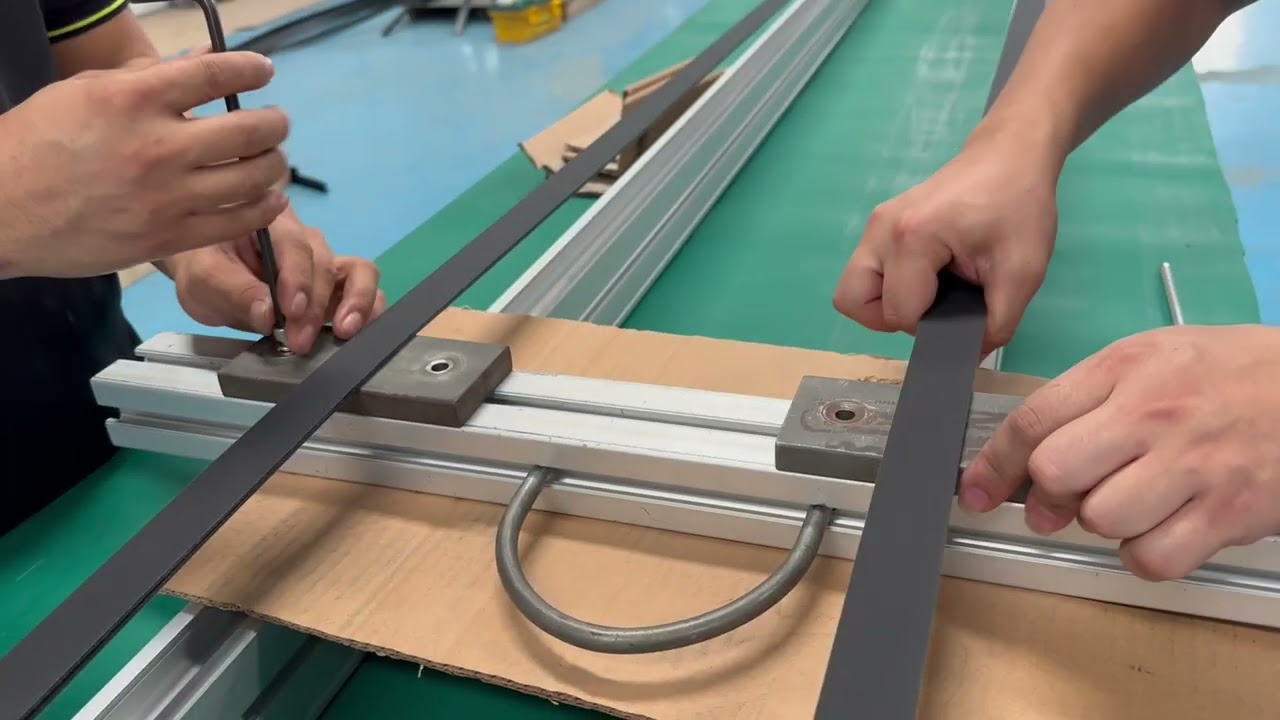 Flat belt conveyor assemble procedure | pallet transfer systems maintenance(part 2/2)
