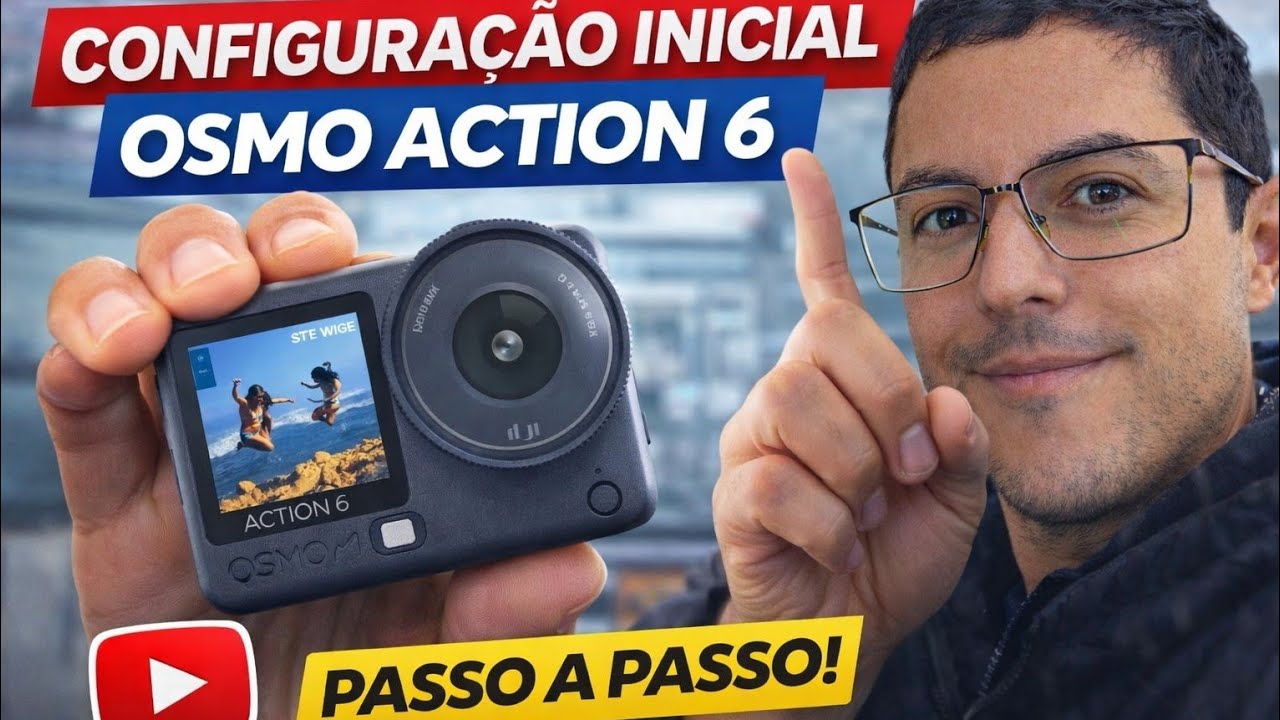 Configuração inicial dji osmo actoin 6