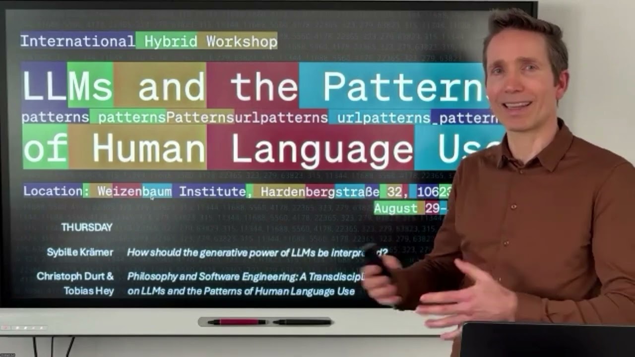 LLMs and the Patterns of Human Language Use - Christoph Durt