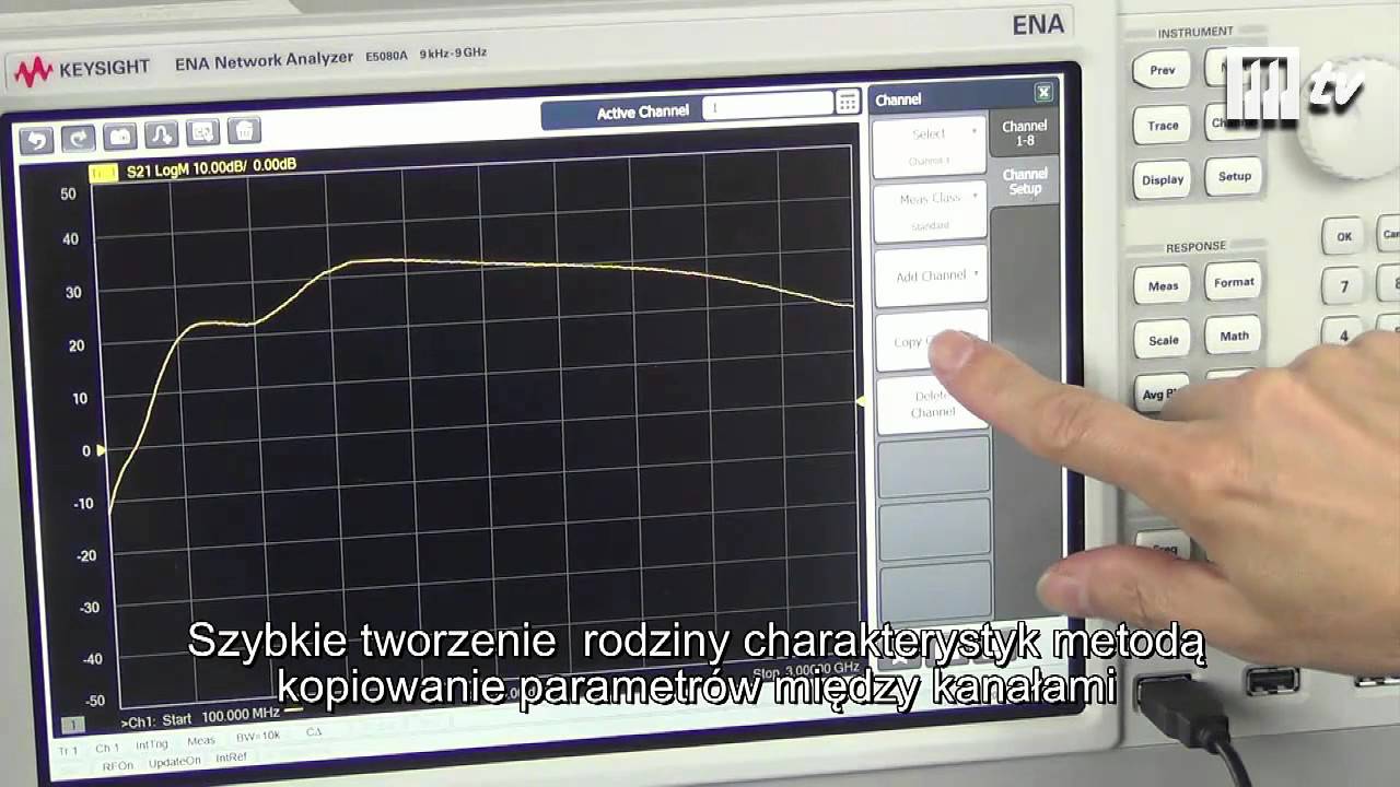 Test wektorowego analizatora sieci Keysight ENA E5080A