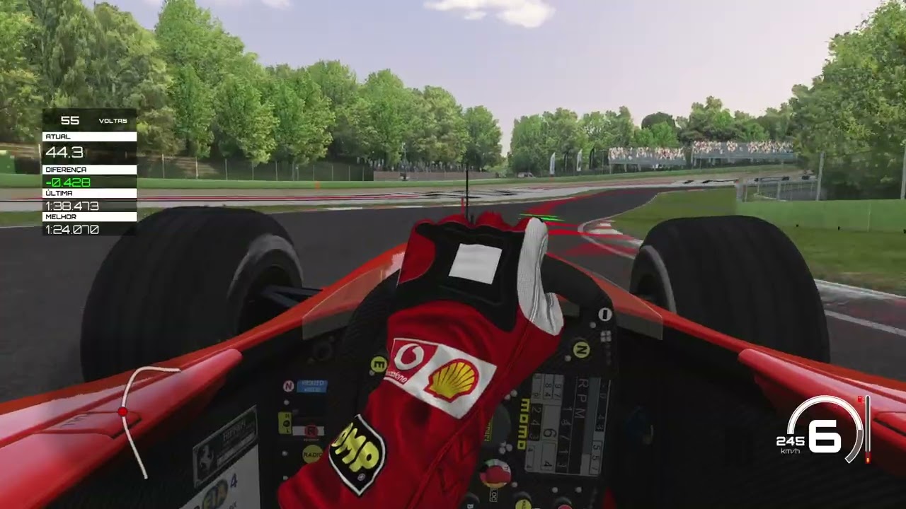 Imola - Ferrari F2004 - Lap Time 1:22:929 - Xbox Series S - GamePad - Assetto Corsa